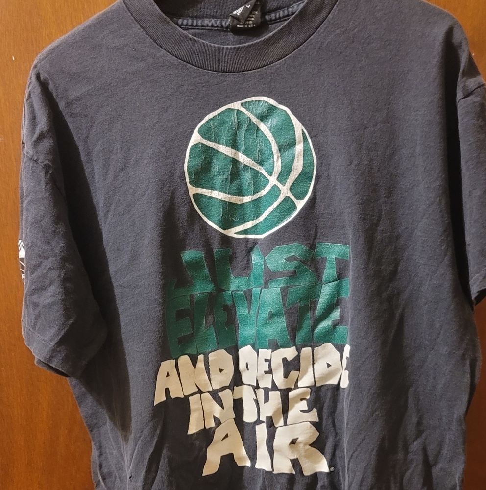 Vintage 90s Above The Rim T-shirt "Just Elevate And Decide In The Air"
